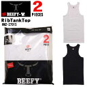 Hanes BEEFY ビーフィー BEEFY-T タンクトップ 2枚セット リブ タンクトップ 無地 HM2-Z701S インナー パックT ランニング メン...