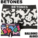 メール便発送 BETONES ビトーンズ BALLOON3 フリーサイズ 伸縮 ボクサーパンツ 前閉じ メンズ プレゼント ゴム al003 アンダーウェア ボクサー