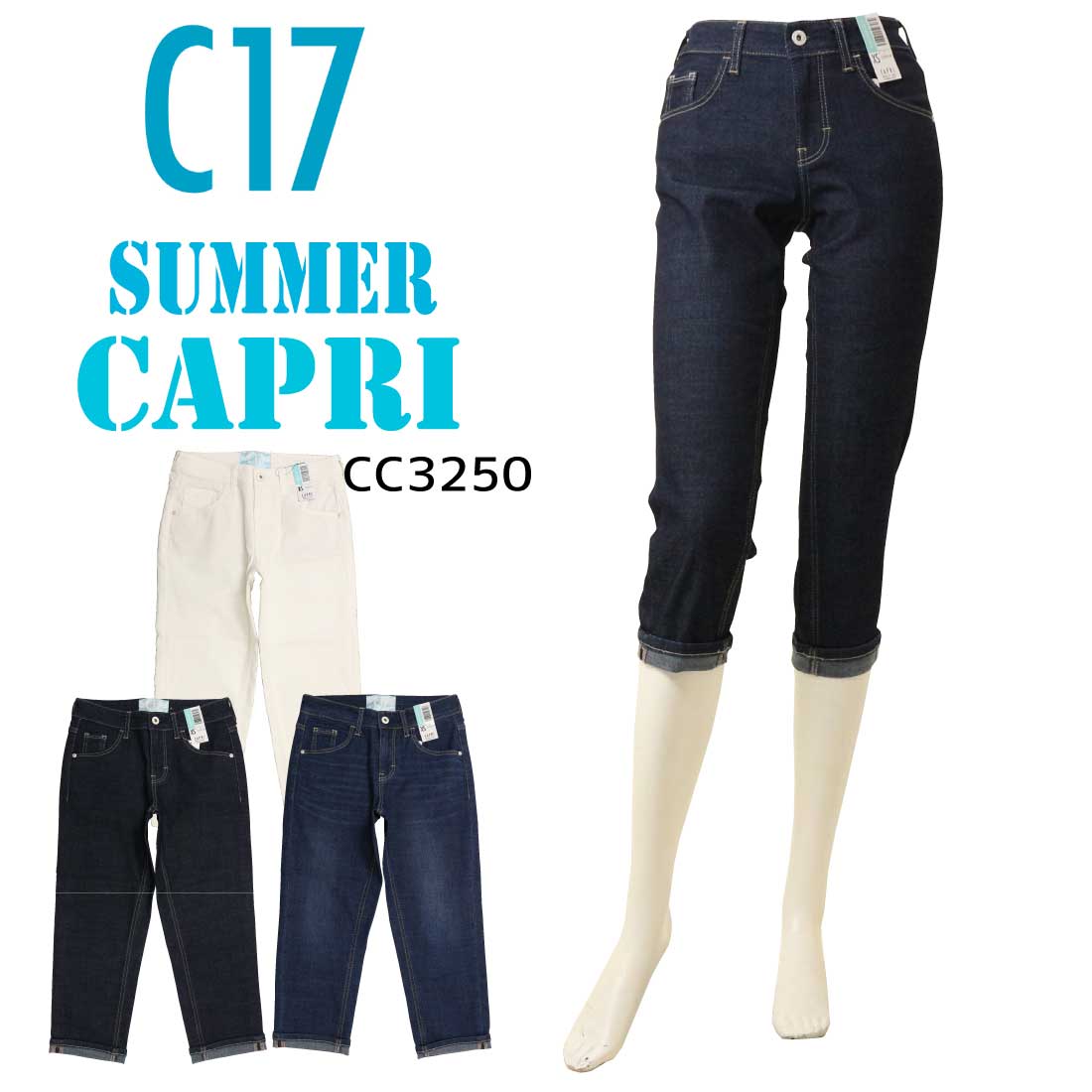 C-17夏デニムジーンズCC325...