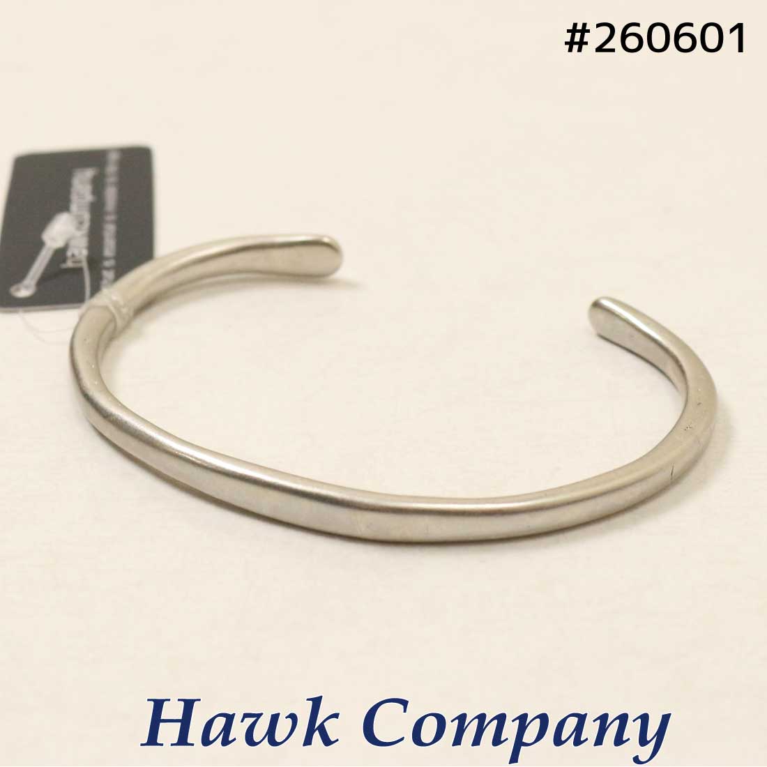 Rakuten - メール便発送 ホークカンパニー Hawk Company 260601 バングル メタルカフブレスレット シルバー メンズ レディース プレゼント ユニセックス