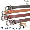 ホークカンパニー ホークカンパニー Hawk Company 350 ベルト 本革 レザー ベルト メンズ レディース 調節可 バックル 交換可