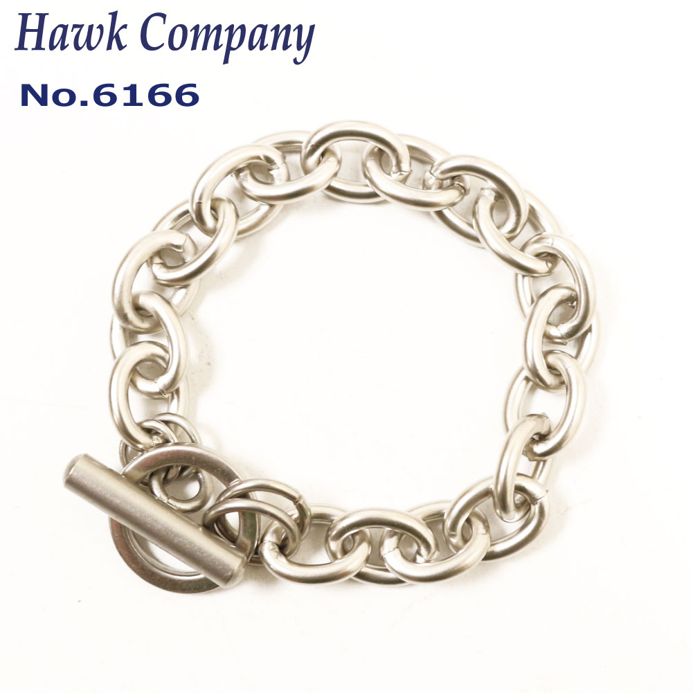 メール便発送 ホークカンパニー Hawk Company 6166 シルバー チェーン ブレスレット メンズ レディース プレゼント ユニセックス
