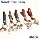 キーホルダー レディース（2000円程度） メール便発送 ホークカンパニー Hawk Company キーリング キーホルダー 6266 レザー 本革 男女兼用 メンズ レディース プレゼント ユニセックス