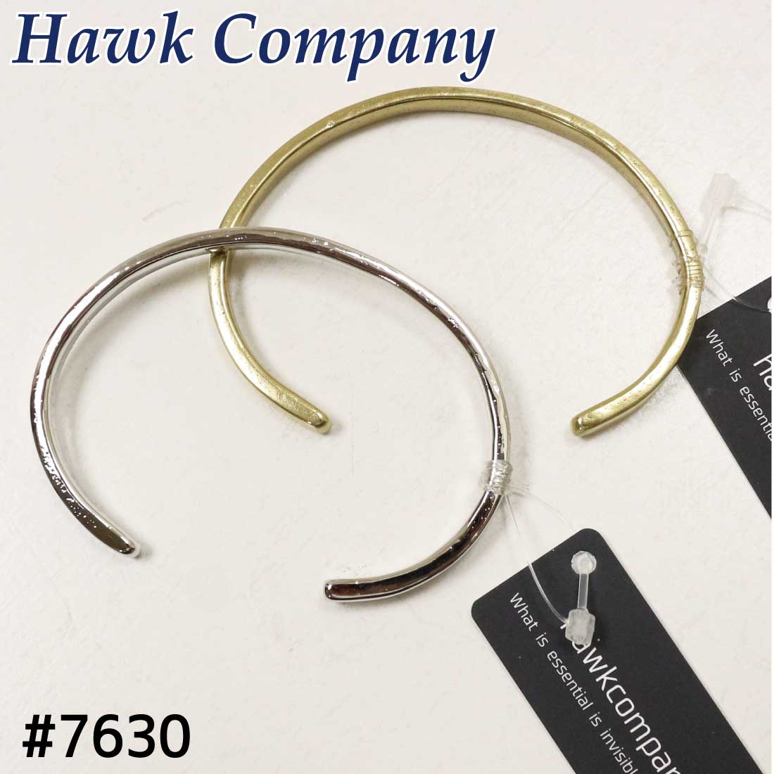 樂天商城 - メール便発送 Hawk Company ホークカンパニー 7630 真鍮 プレーン 無地 細身 細い アンティーク加工 メンズ レディース ユニセックス アクセサリー 日本製