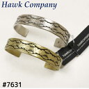 メール便発送 Hawk Company ホークカンパニー 7631 バングル 真鍮 ネイティブ アンティーク加工 メンズ レディース ユニセックス アクセサリー...