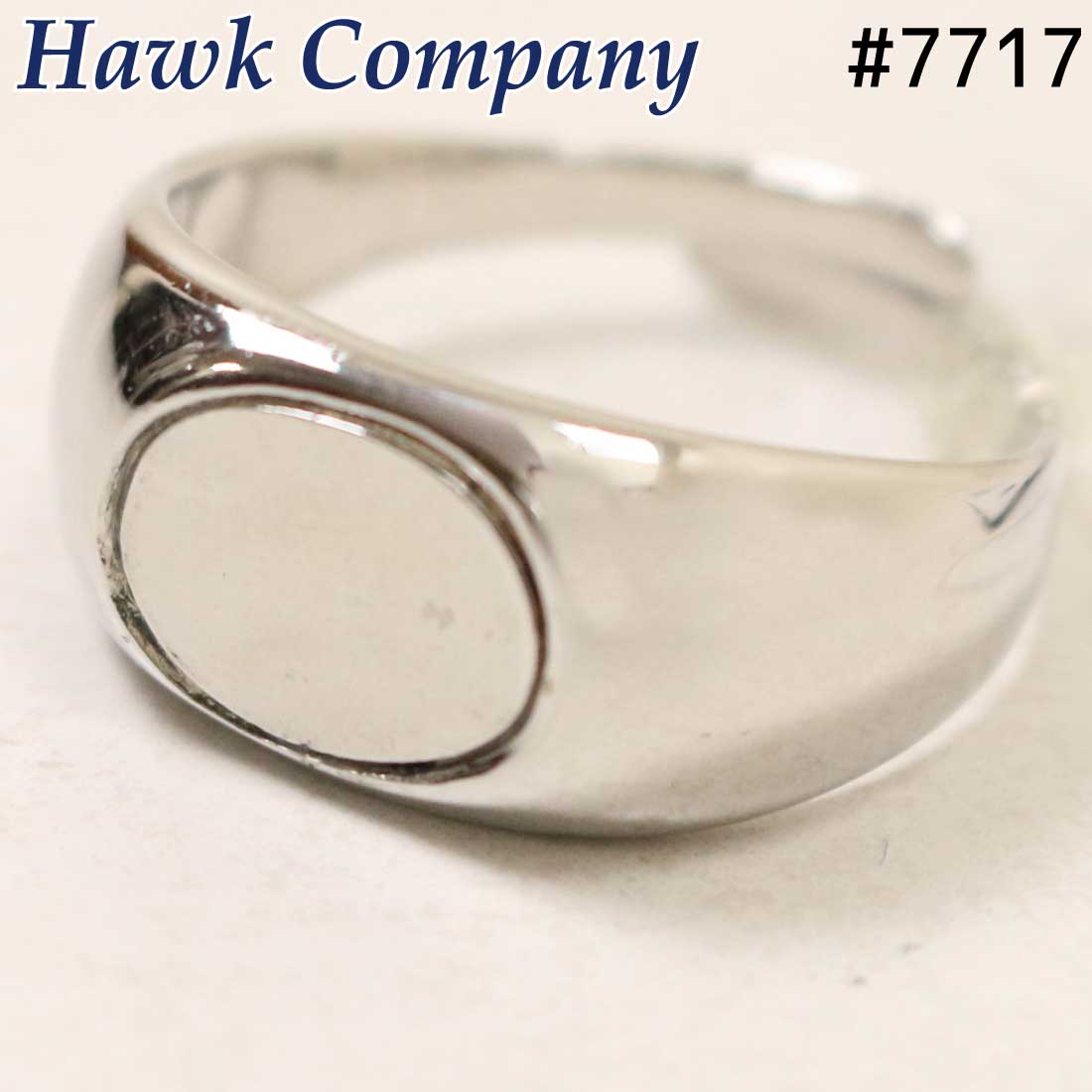 樂天商城 - メール便発送 ホークカンパニー Hawk Company リング 7717 指輪 シルバーシグネットリング 印台リング メンズ レディース 小物 グッズ アクセサリー