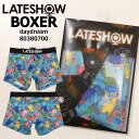 メール便発送 LATESHOW レイトショー ボクサーパンツ アンダーウェア 下着 メンズ 派手 総柄 ブランド 前閉じ 伸びる 80380700 daydream プレゼント