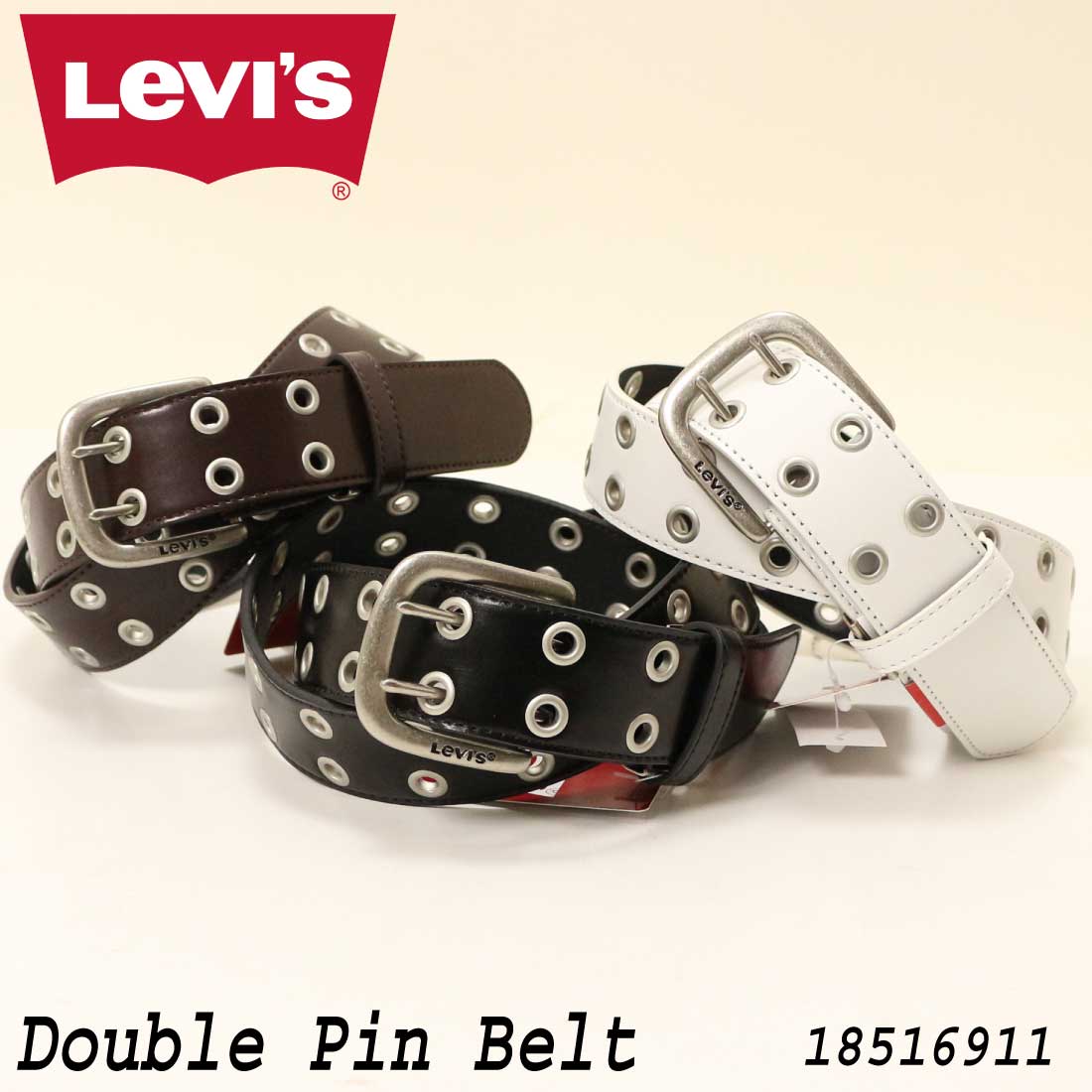 樂天商城 - Levi's LEVI'S リーバイス ベルト 合成皮革 18516911 ロゴ 調節可能 男女兼用 メンズ プレゼント レディース 小物 グッズ