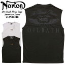メール便 発送 Norton ノートン 服 タンクトップ 252N1024B ドライ メッシュ メタル ロゴ アメリカンスリーブ アメカジ バイカー メンズ