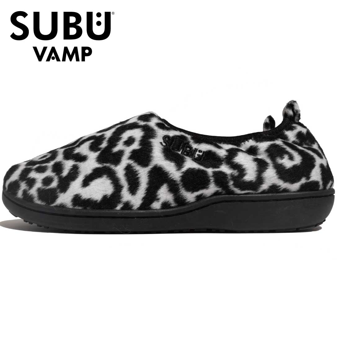 SUBU スブ サンダル 冬 起毛加工 2025 DOTS Collection SC-26 HORROR VAMP LEOPARD WHITE メンズ レディース ユニセックス プレゼント