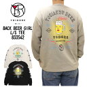 楽天jeans trad blueYOIDORE 酔いどれ 長袖 Tシャツ カットソー BACK BEER GIRL L/S TEE メンズ 833542 大きめ