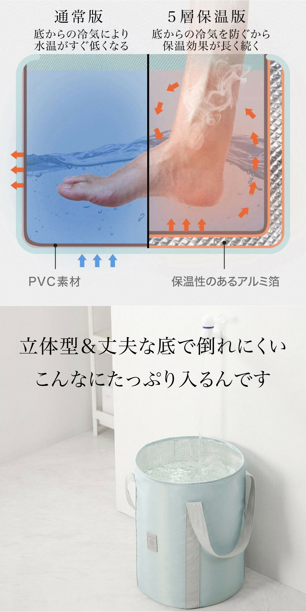 足湯バケツ