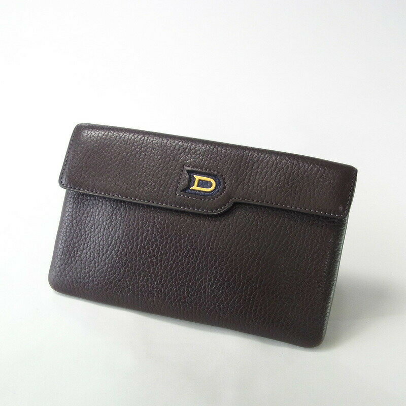 DELVAUX ǥܡ 쥶ݡ ֥饦 ǥ old vintage USED ֥ɸš20210512/GH5470