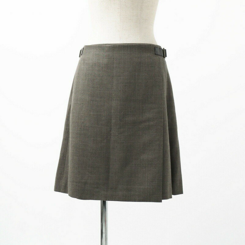 ■美品■FOXEY フォクシー 《31404》フレンチカヌレ スカート サイズ38 ウエストベルト ブラウン ブランド古着【中古】20221130/GM3081