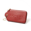 ■美品■COACH コーチ《52507》マルチケース ハングタグ レザー アクセサリーポーチ チャーム 赤 ブランド古着【中古】20230213/GM7804