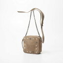 ■美品■JIMMY CHOO ジミーチュウ《SUNNY》ミニ クロスボディバッグ ショルダーバッグ ポシェット ミニバッグ 鞄 星 スタッズ ブランド古着【中古...