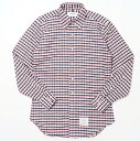 ■美品■THOM BROWNE トム ブラウン オックスフォードシャツ 長袖 BDシャツ メンズ サイズ2 ボタンダウン トリコロールカラーチェック アメリカ製 ブランド古着【中古】20230412/GN1758