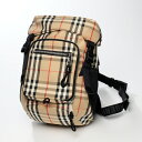 ■美品■BURBERRY バーバリー ヴィンテージチェック ボディバッグ ロゴベルト ワンショルダーバッグ 鞄 8014430 ユニセックス メンズ レディース イタリア製 ブランド古着【中古】20230524/GN2320