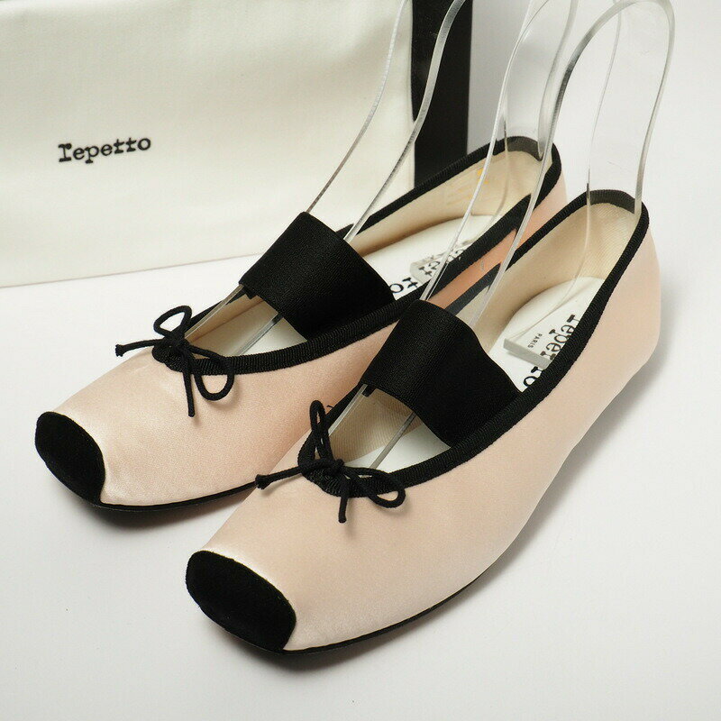 ■未使用品■Repetto レペット THEATRE バレエシューズ パンプス 靴 サイズ37（23cm相当）サテン ピンク フランス製 20230529/GN4984