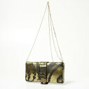 valentino ヴァレンティノ チェーンショルダー クラッチバッグ ショルダーバッグ レースプリント ゴールド×ブラック レオパード ミニバッグ パーティー...