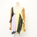 【SALE】【未使用品】2020SS Maison Margiela メゾン マルジェラ 1 ノースリーブ キャミソール タンクトップ サイズ38 レース切替 イタリア製 20240521/GP6327(4)