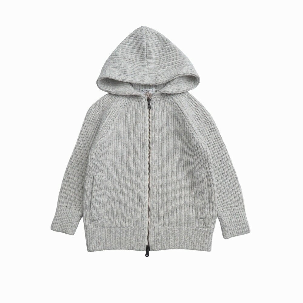 ■美品■Brunello Cucinelli ブルネロクチネリ パーカー サイズ4(キッズ) ジップアッ...