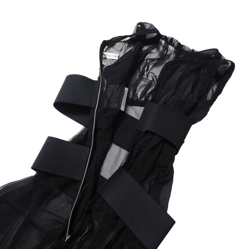 ■美品■COMME des GARCONS コムデギャルソン Adult Delinquent 反骨精神期 ワンピース サイズXS シフォン ドレス ブランド古着【中古】RA2696