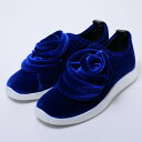 ■未使用品■GIUSEPPE ZANOTTI ジュゼッペザノッティ スニーカー サイズ39 スリッポン シューズ 靴 ベルベット ブルー イタリア製 20231109/GO7640(4)