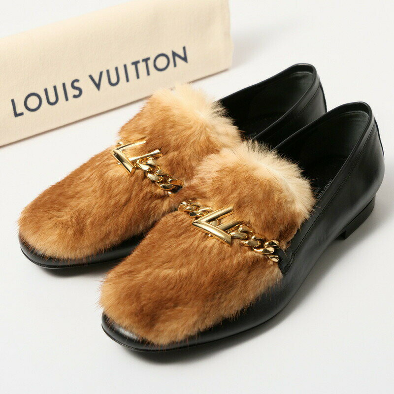 ルイヴィトンスニーカースエードリアルファースエード 35 1/2