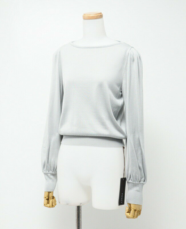 FOXEY フォクシー Colline コリーヌ ニット サイズ38 シルク バルーンスリーブ ブランド古着【中古】20240126/GP2475