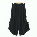 【プライスダウン】Yohji Yamamoto ヨウジヤマモト レギュレーション パンツ サイズ1 ウール ギャザー ワイドパンツ ガウチョパンツ ブランド古着【中古】20240131/GP2483