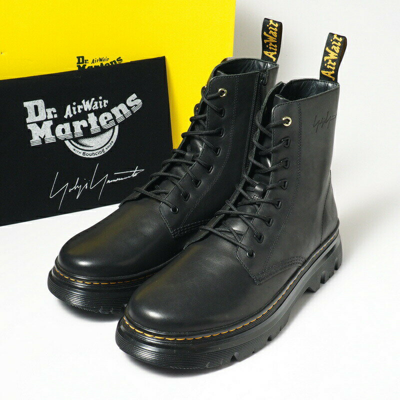 ■未使用品■Dr.Martens × Yohji Yamamoto ドクターマーチン × ヨウジヤマモトプールオム ≪TARIK YY≫ 8ホールブーツ レースアップ サイズUK11（30cm相当）ブラック ブランド古着【中古】20240202/GP2461のサムネイル