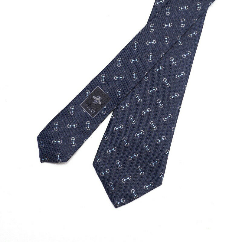 ■美品■GUCCI グッチ ネクタイ サイズ148×7cm ホースビット シルクジャカードタイ イタリア製 ブランド古着【中古】20240607/GP8101