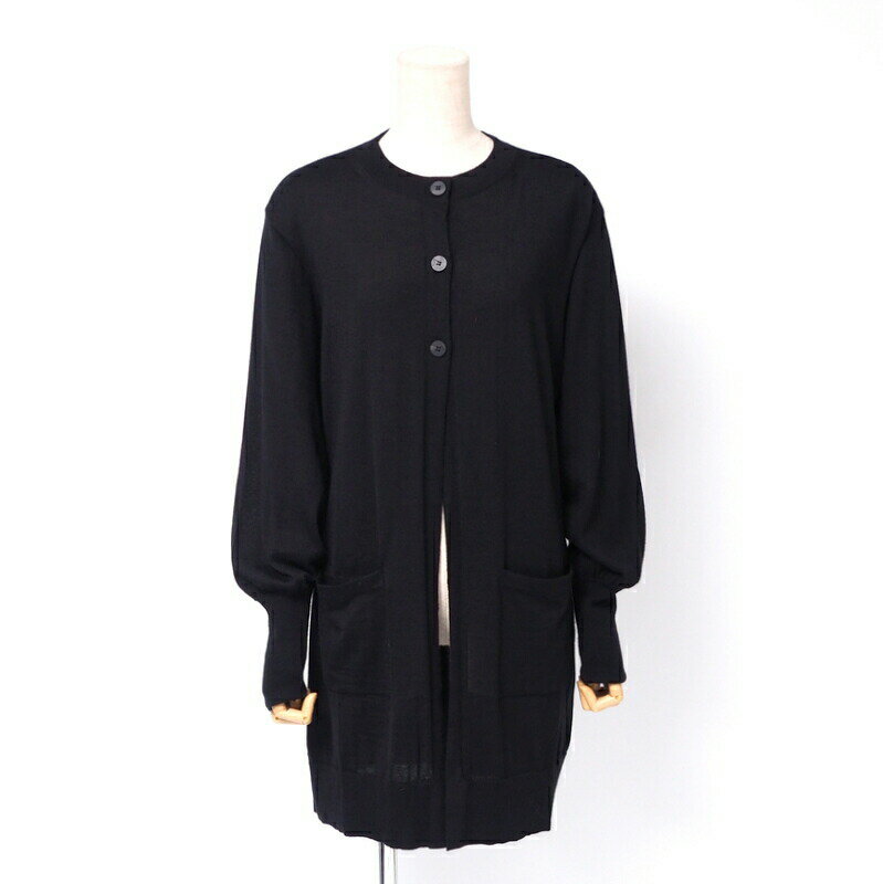 美品 フォクシー カシミヤ100% ロング カーディガン ボーダー 美品 フォクシー カシミヤ100% ロング カーディガン ボーダー
