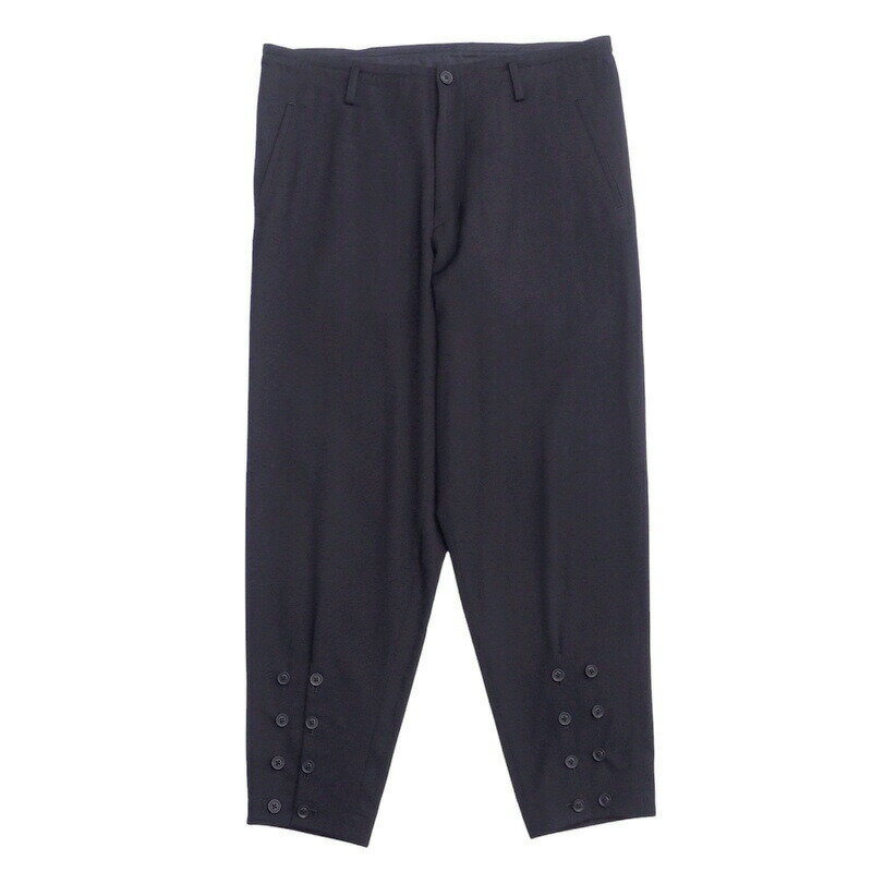 ■美品■2021年製■Yohji Yamamoto POUR HOMME ヨウジヤマモトプールオム パンツ サイズ2 テーパード ワイドパンツ スラックス ブランド古着【中古】20241225/RA2527