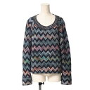 ■美品■Missoni ミッソーニ ニット サイズ40 長袖 ニット セーター シェブロン ジグザグ イタリア製 ブランド古着【中古】20250106/RA2884(4)