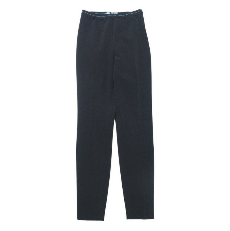 ■美品■PRADA プラダ パンツ サイズ38S サイドジップ ストレッチ スキニーパンツ イタリア製 ブランド古着【中古】20250121/RA3006