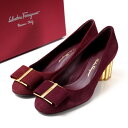 ■未使用品■Salvatore Ferragamo サルヴァトーレフェラガモ パンプス サイズ6.5D CAPUA カプア VARA ヴァラ リボン 靴 スエー...