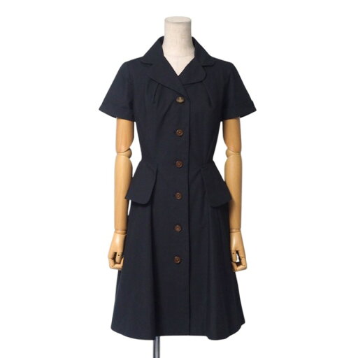 ■未使用品■Vivienne Westwood Red Label ヴィヴィアンウエストウッド レッドレーベル ワンピース サイズ1 シャツワンピース オーブボタン 半袖 コットン ブラック 20250320/RA3780 ■未使用品■Vivienne Westwood Red Label ヴィヴィアンウエストウッド レッドレーベル ワンピース サイズ1 シャツワンピース オーブボタン 半袖 コットン ブラック 20250320/RA3780