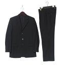 ■美品■LOUIS VUITTON ルイ・ヴィトン スーツ サイズジャケット:48/パンツ:46 3B ジャケット スラックス テーパードパンツ ウール モヘヤ セットアップ ブラック イタリア製 ブランド古着【中古】20250417/RA4272(4)