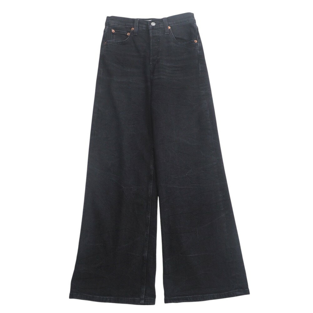 【新品タグ付き】RE/DONE 米国製　レディースデニムパンツ　SIZE２５ セール】アシンメトリーデニムパンツ（デニムパンツ）｜Dream