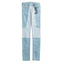 ■未使用品■DIESEL ディーゼル デニムパンツ サイズ25 スキニーデニム ストレートパンツ ジップフライ ストレッチ ローウエスト 切替 ダメージ加工 20250701/RA5327