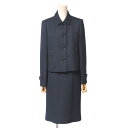 ■美品■BURBERRY バーバリー スカートスーツ サイズ38/40 テーラード ブレザー ショート ジャケット ミディ タイト スカート ブランド古着【中古】20250723/RA5583