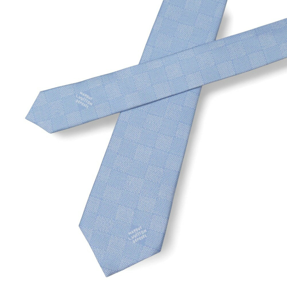 ■美品■LOUIS VUITTON ルイ・ヴィトン Damier Heritage Tie ダミエ ヘリテージ ネクタイ ネクタイ サイズS ツイル シルクタイ イタリア製 ブランド古着【中古】20251014/RA6287