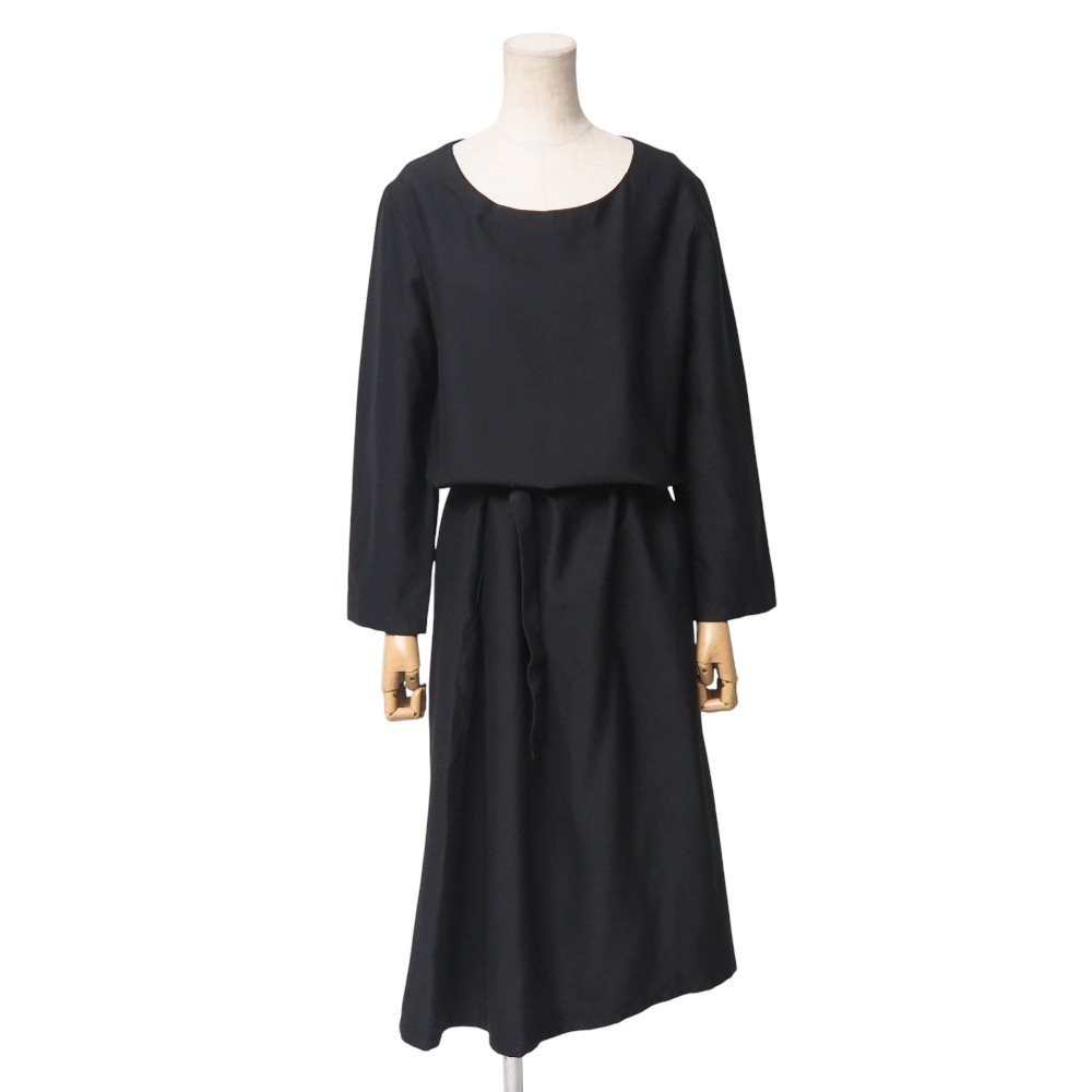 Yohji Yamamoto 長袖アシンメトリーワンピース Yohji Yamamoto 長袖アシンメトリーワンピース Yohji Yamamoto 長袖