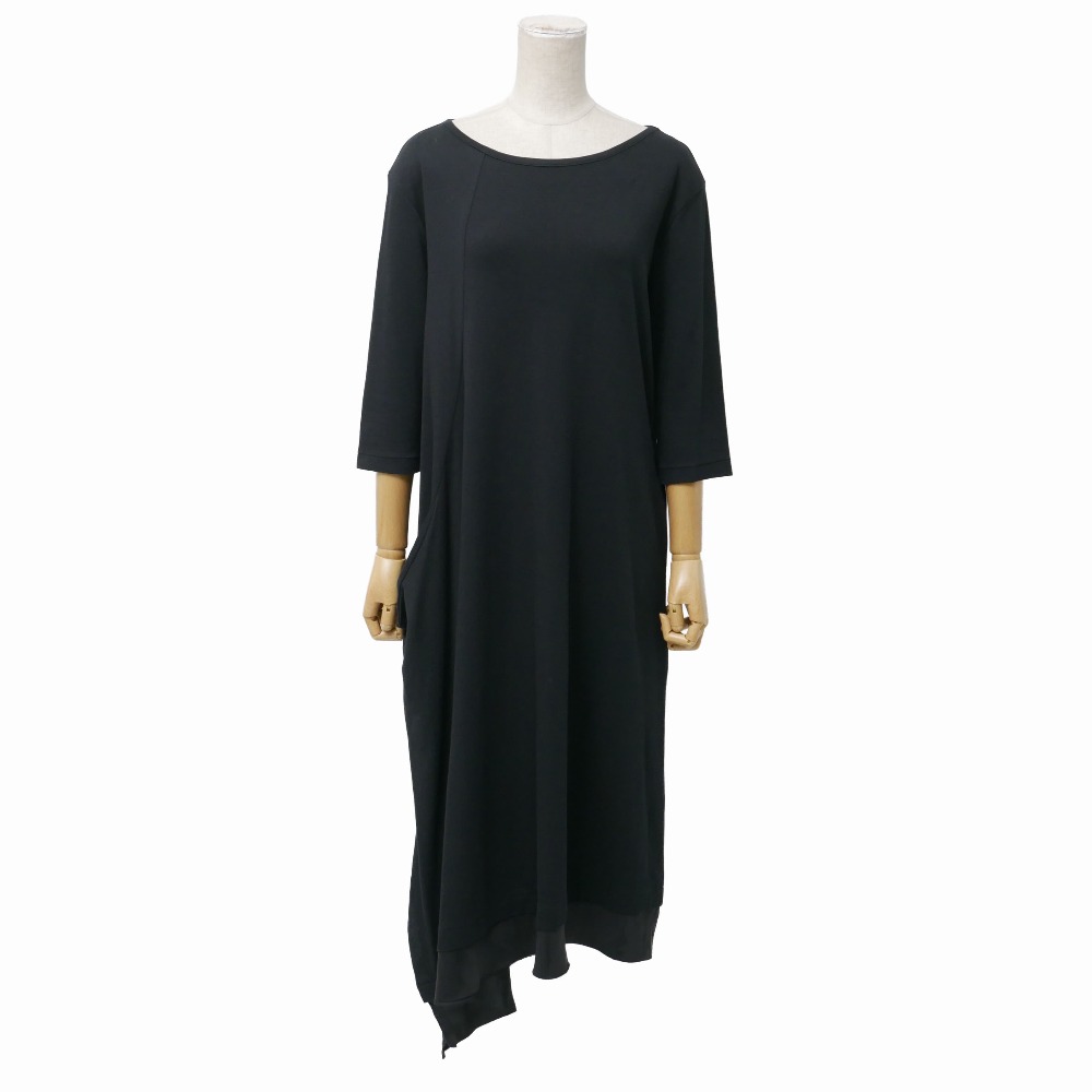 乐天商城 - Y's Yohji Yamamoto ワイズ ヨウジヤマモト ワンピース サイズ2 変形 異素材 フレアワンピース ブランド古着【中古】20260413/RA8944