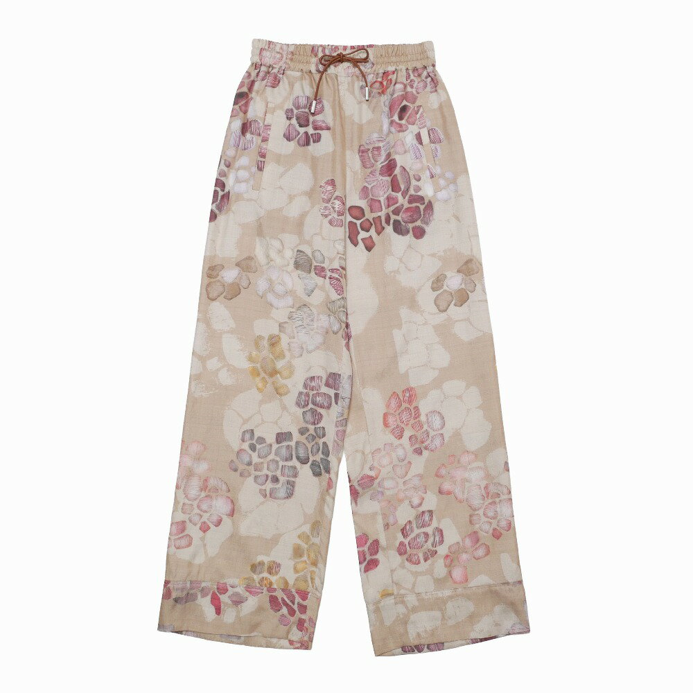 樂天商城 - ■美品■QL2 QUELLEDUE ワイドパンツ サイズ38 総シルク イタリア製 ブランド古着【中古】20260413/RA8991