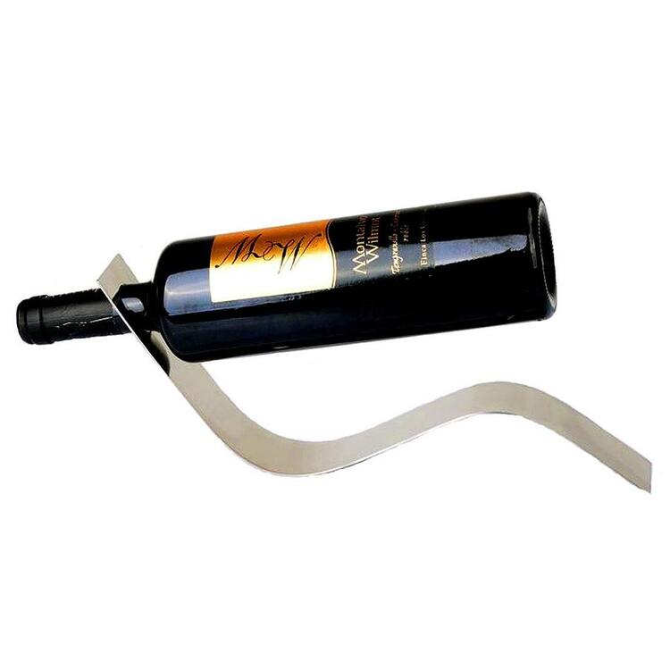 ワインホルダー ワインラック ステンレス製 バランス ホルダー ワイン シャンパン ボトル スタンド インテリア ディスプレイ Anberotta WH5 (S型) 1