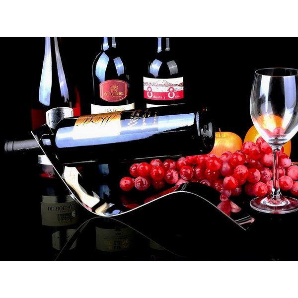 ワインホルダー ワインラック ステンレス製 バランス ホルダー ワイン シャンパン ボトル スタンド インテリア ディスプレイ Anberotta WH5 (S型) 2