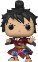 フィギュア Funko Pop! Animation 921 Luffytaro ONE PIECE Metallic Special Edition ワノ国編 赤い着物 青模様 木製下駄 麦わら帽子 まげ結い 左目傷跡 特徴的戦闘ポーズ 高級感あるメタリック加工 コレクター向け限定版 人気漫画 並行輸入品